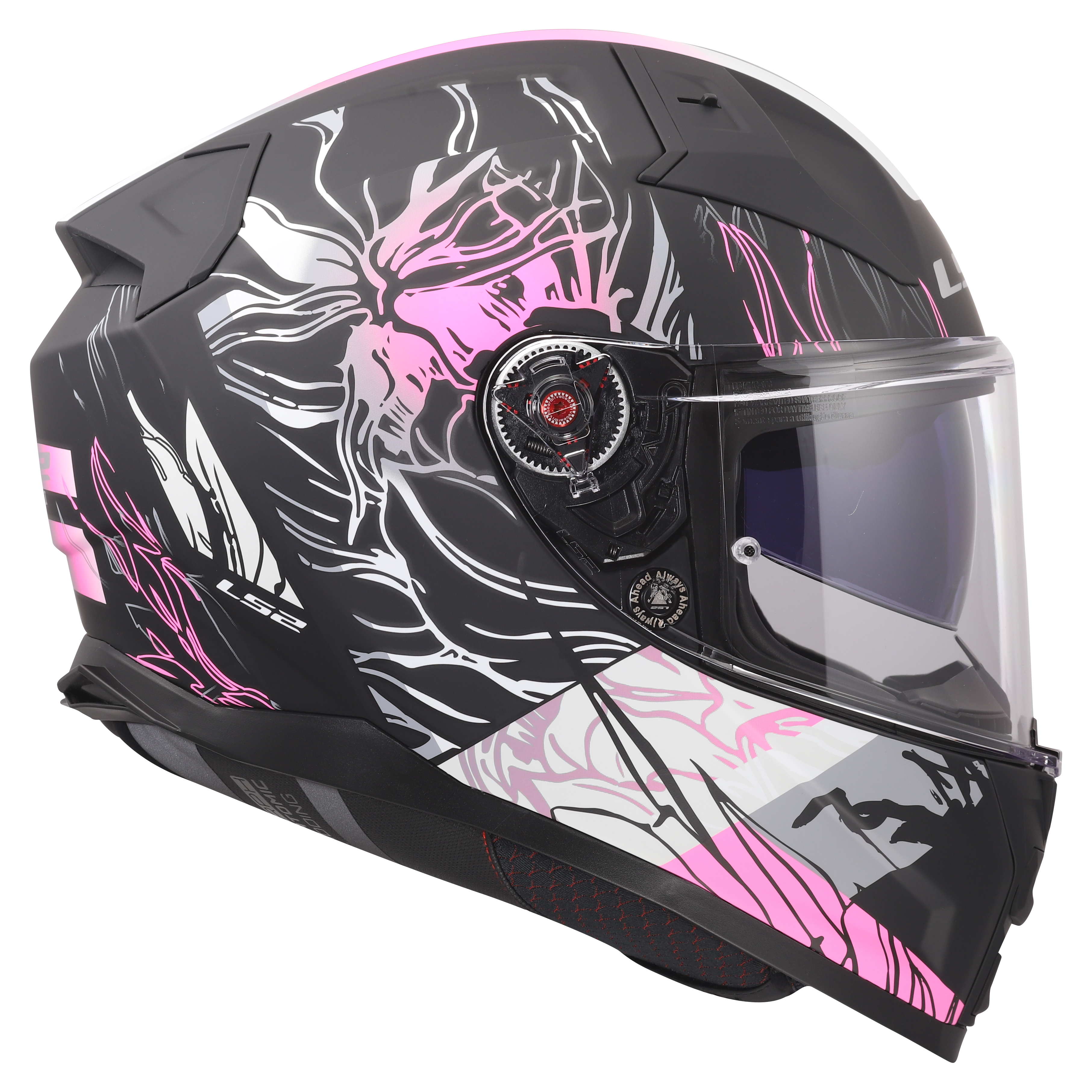 LS2 FF811 VECTOR II DARFLO MATT BLACK PINK  168112711 (6)